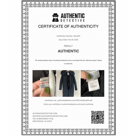 Moncler Puff Collar Hoodless Down Puffer Coat in Black sz 1 (US S) - Picture 9 of 10